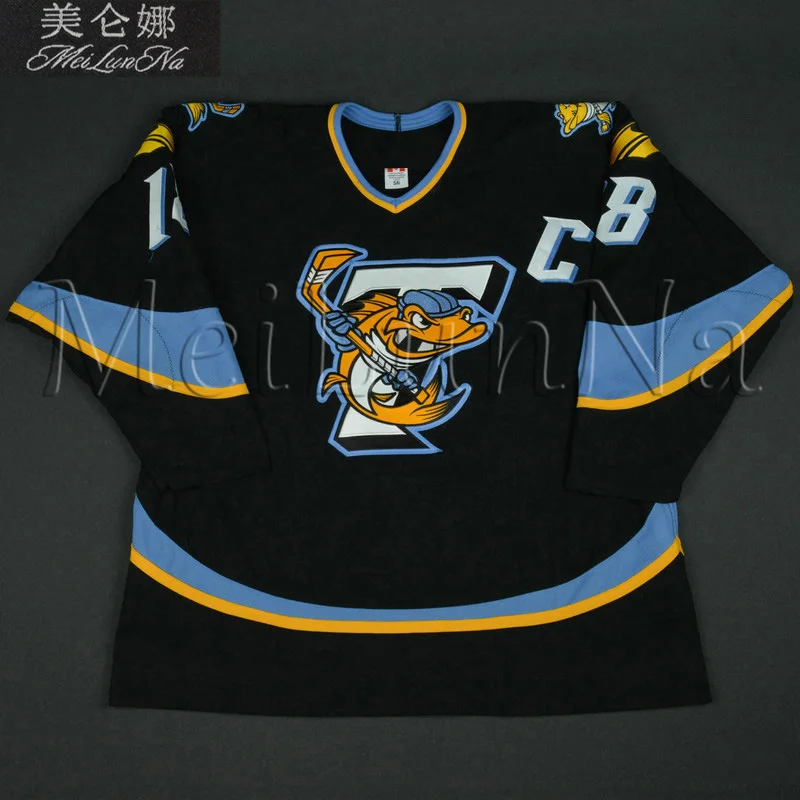 

MeiLunNa Custom ECHL Toledo Walleye Jerseys 86 Evan Rankin 35 Pearce 33 Toivonen 32 Lampl 27 Jenks 77 Crisp Sewn On Any Name NO.