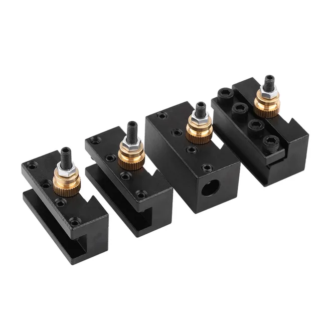 1set Quick Change Tool Post Mini Lathe Tool Post Holder Aluminum Alloy Lathe Accessary for Cylindrical Turning Drilling tonnelle