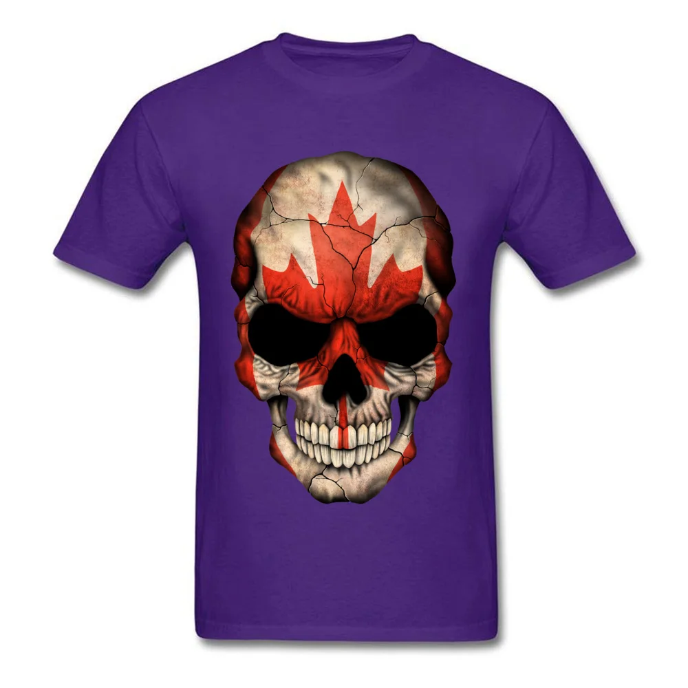 Canadian Flag Skull_purple
