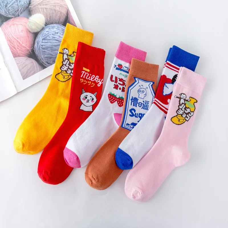 2019 высокое качество милые элегантные Kawaii мультфильм Сладкий Harajuku Хлопковые