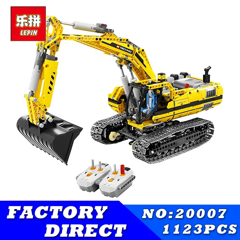 

LEPIN 20007 technic series 1123pcs excavator Model Building blocks Bricks Christmas Gift Compatible with 8043 Educational toy