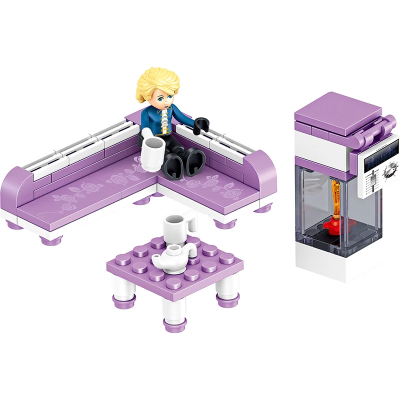 New 731pcs Princess Series Windsor Castle Girls Buliding Blocks Fit For Legoingly Friends Bricks Toys For Girls Christmas Gifts  (7)
