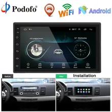 Podofo Auto Radio lettore Multimediale Android 2 Din 7 ”Touch Screen Autoradio Bluetooth FM WIFI AUX 2DIN Auto Audio lettore Stereo