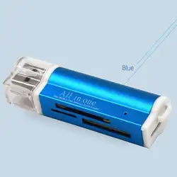 Многофункциональный 4 в 1 Micro USB 2,0 Устройство чтения карт памяти адаптера для Micro SD TF M2 MS карты читателей