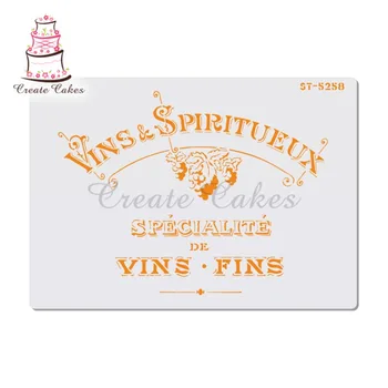 

Retro Advertising Stencil For Walls Painting Scrapbooking Stamp Album Decorative Embossing DIY Craft Paper Card Flower Template