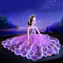 Красивый кукольный автомобиль, свадебное платье, куклы, Игрушечная модель, прекрасный автомобиль, украшения для интерьера, авто украшения, аксессуары для девочек и женщин