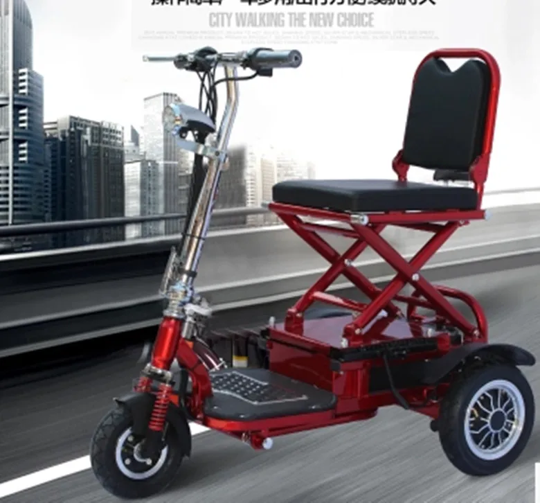 TJ 48V20AH 001 складной Электрический трехколесный скутер велосипед для инвалидов