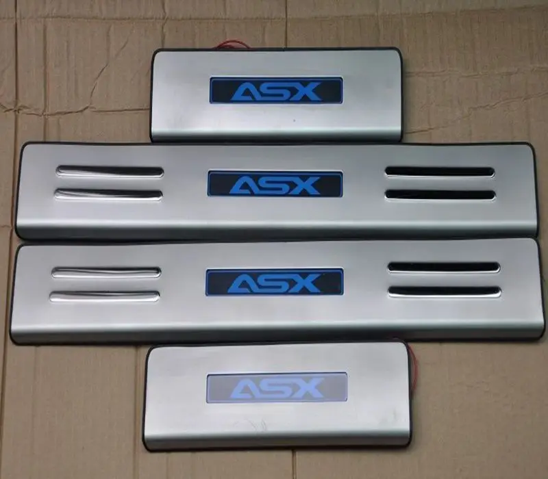 

304 stainless steel LED Scuff Plate/Door Sill FIT for 2013 Mitsubishi ASX Car styling Car cover