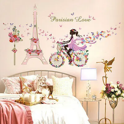 

Paris Eiffel Tower Removable Vinyl Art Decal Mural Home Room Wall Sticker Decor