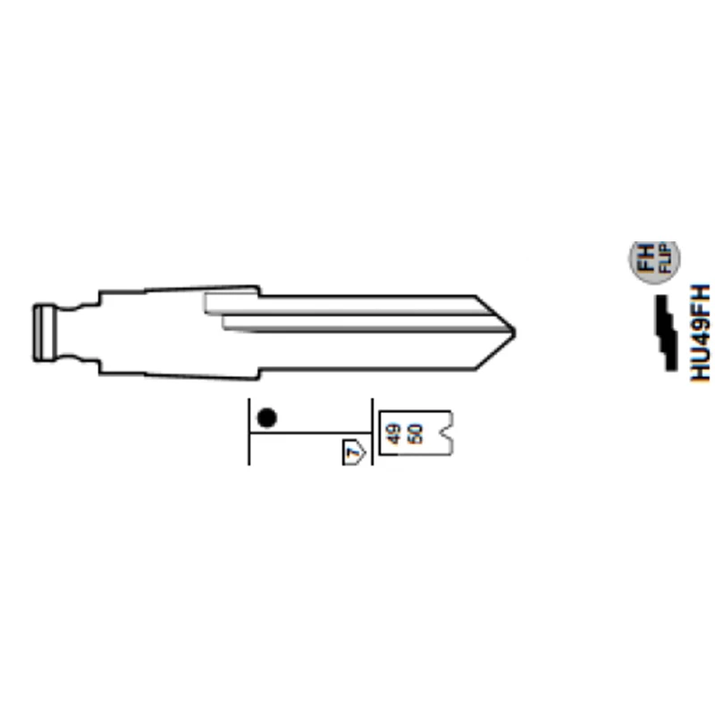 KEYECU 25x KEYDIY Универсальные пульты дистанционного управления флип ключ лезвие 01#, HU49 для Audi, для Skoda, для V* W, для Je* tta, для Santana