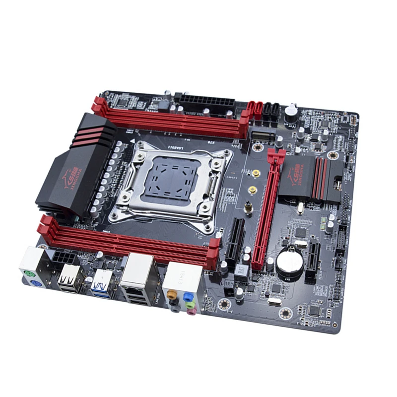 Материнская плата jinsha X79 LGA2011 USB3.0 SATA3 PCI E NVME M.2 SSD поддерживает регистр и память ecc