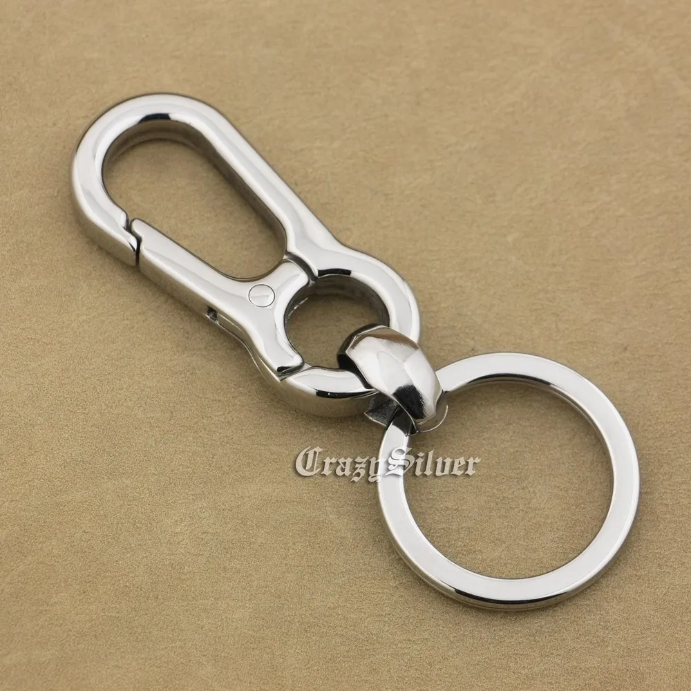 

Huge Heavy 316L Stainless Steel Mens Boys Biker Rock Punk KeyChian 3P008KC