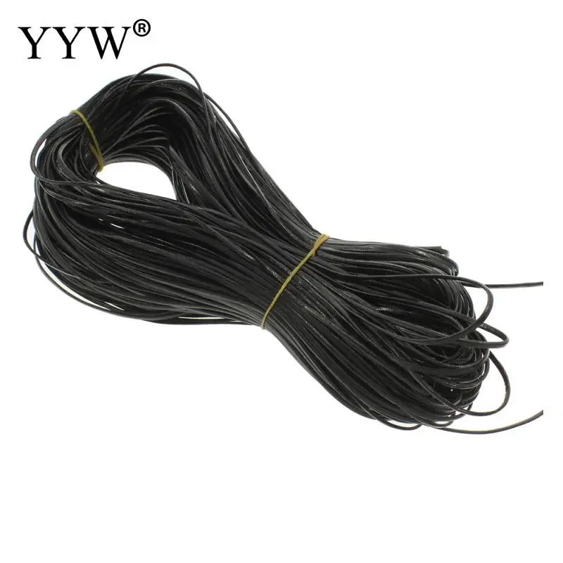 

YYW 100m PU Leather Chain For Jewelery Making DIY Leather 100M Leather Necklace Chain DIY Making