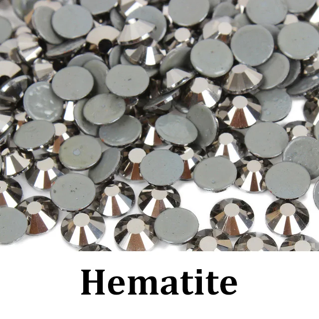 Распродажа высокое качество а++ исправление хрусталя и искусственного алмаза Ss6-ss30 стекло декоративные камни для одежды сумки обувь - Цвет: Hematite