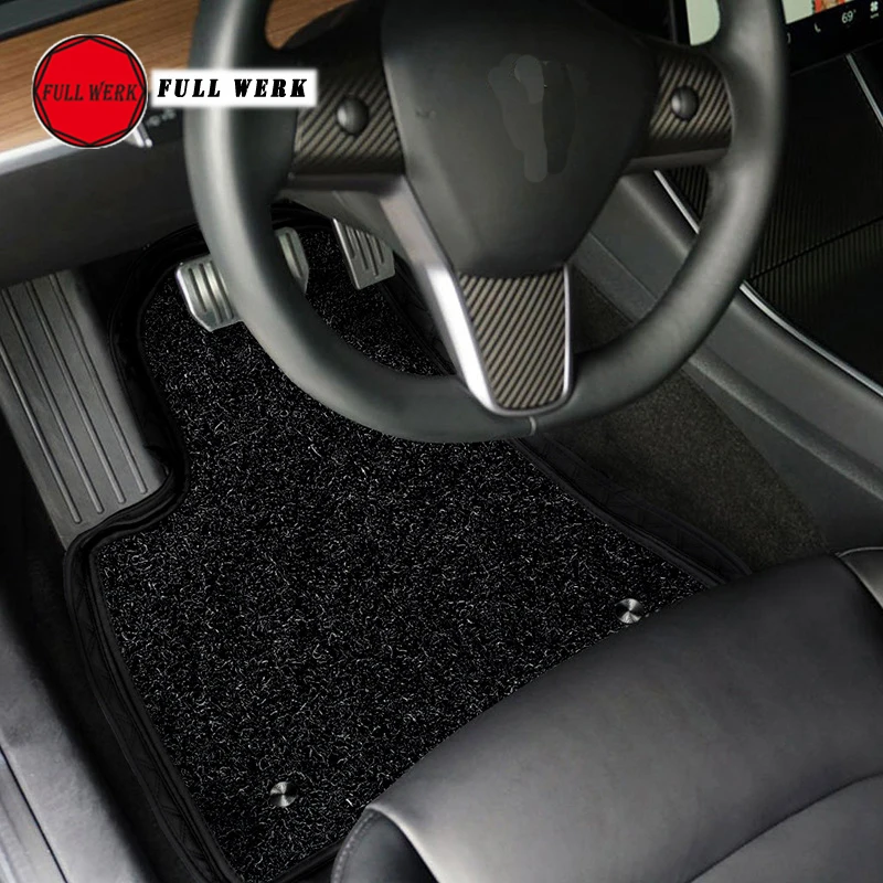 

3pcs/set Black Car Floor Mat Pad Customized for Tesla Model 3 Car Carpet Driver Passenger Side Rear Seat Cushion Accessories
