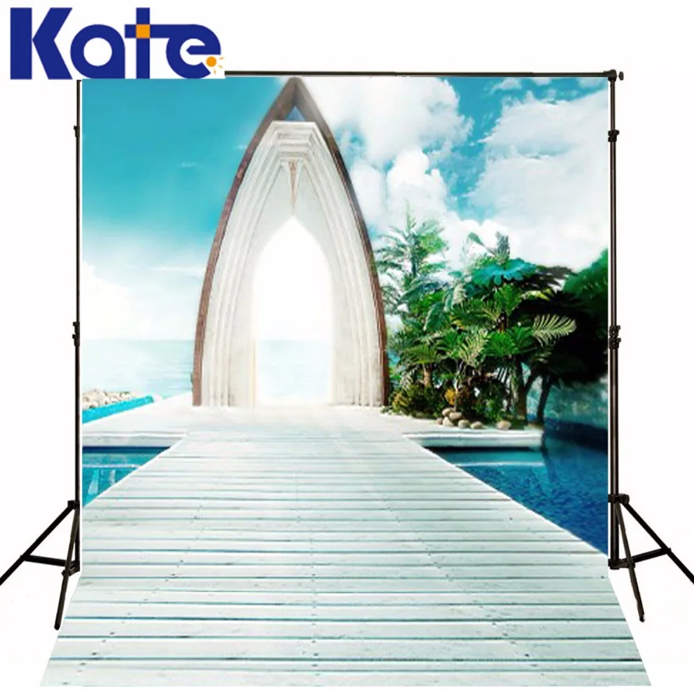 

New Arrival Background Fundo Building Bizarre Island 300Cm*200Cm(About 10Ft*6.5Ft) Width Backgrounds Lk 2749