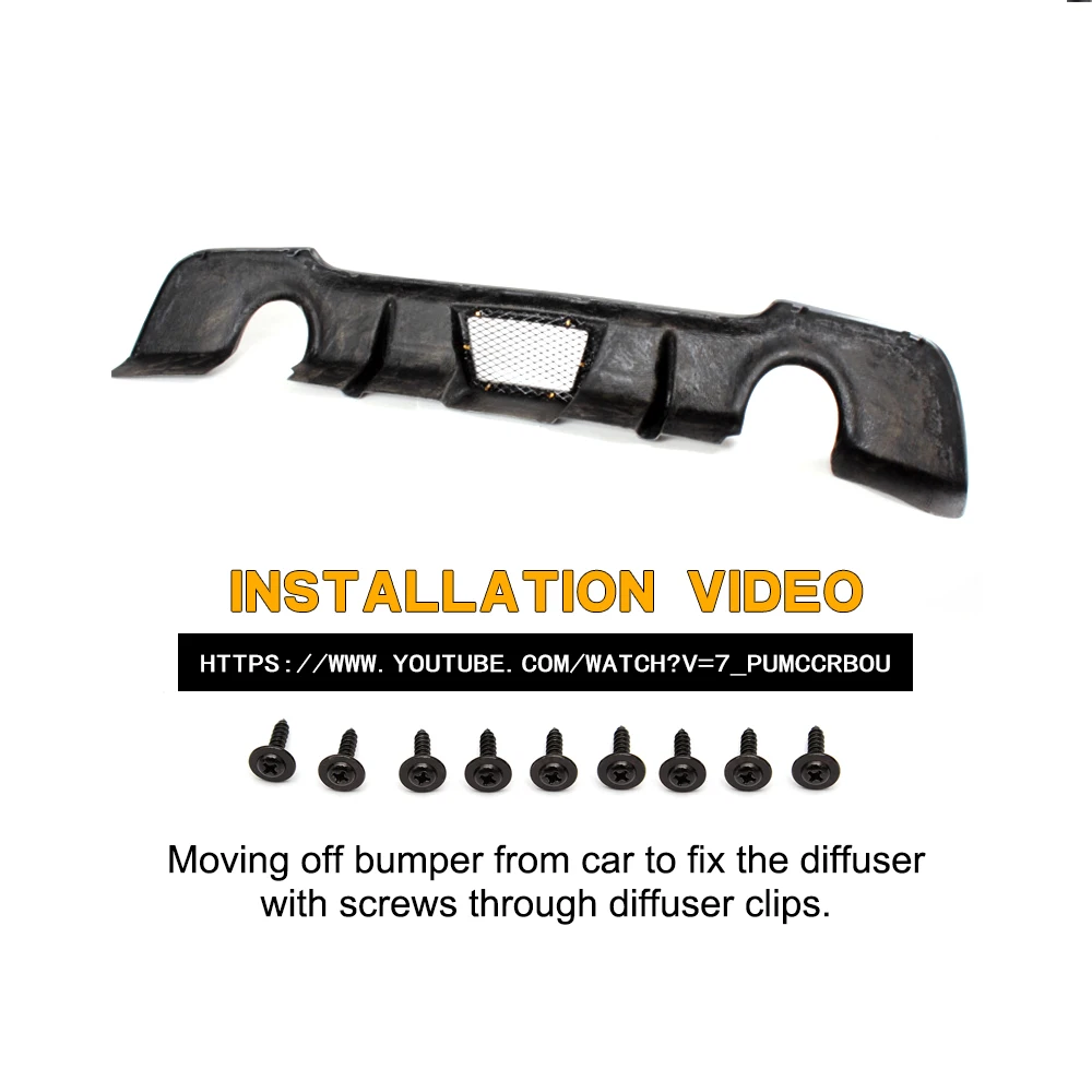 Задний диффузор для BMW E92 335i M Sport Coupe 2008 2011|rear diffuser|rear lipcarbon lip |