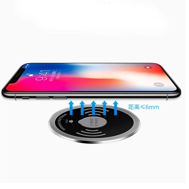Настольное Беспроводное зарядное устройство для iPhone XS Max XR X быстрое типа C 15 Вт 3 0
