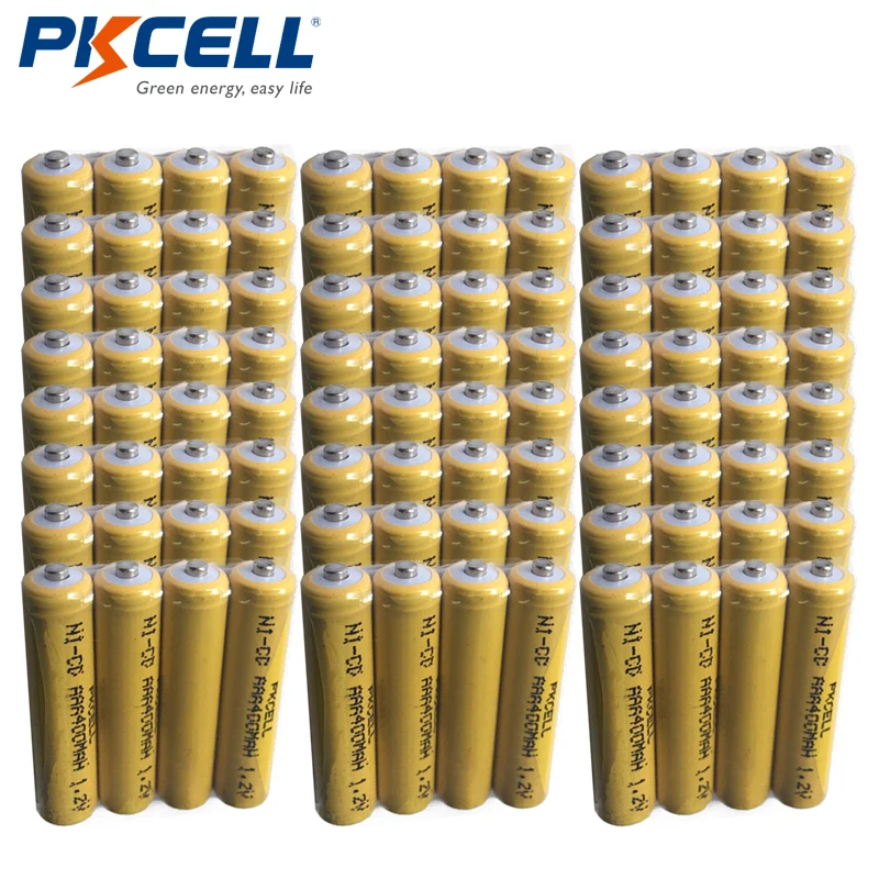 Wholesale 100pcs AAA Nicd Rechargeable Batteries 400mAh 1.2V For Lights