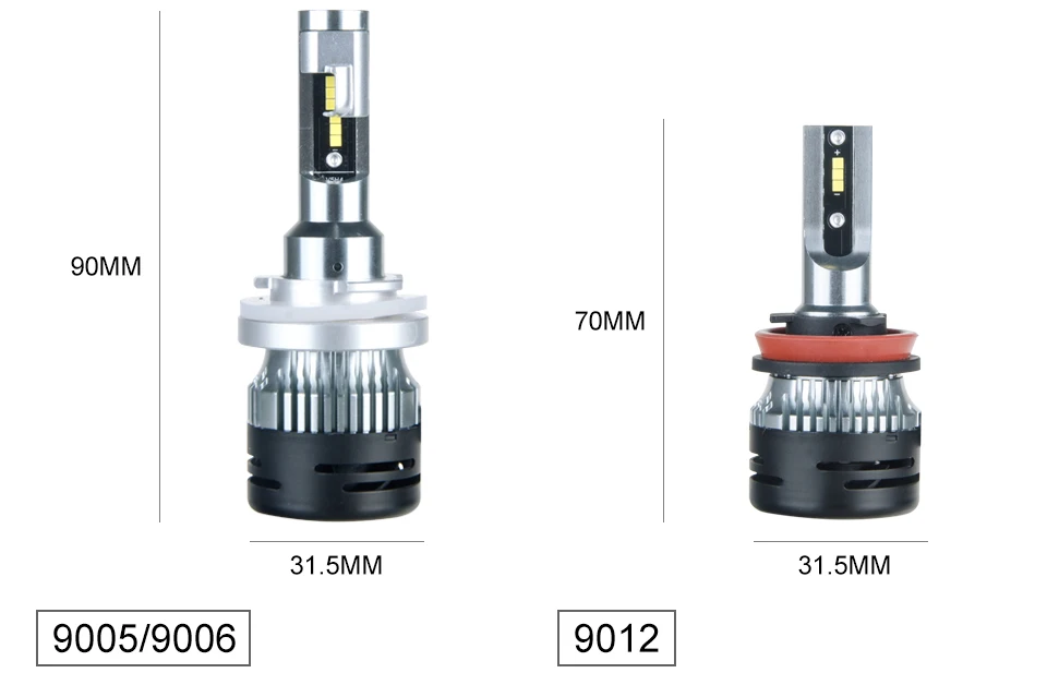 2PCS 6500K H11 LED H7 H4 LED H15 H3 9005 9006 HB3 HB4 Auto Car Headlight Bulbs 50W 10000LM Car Styling 12V CSP Chip MINI series (13)