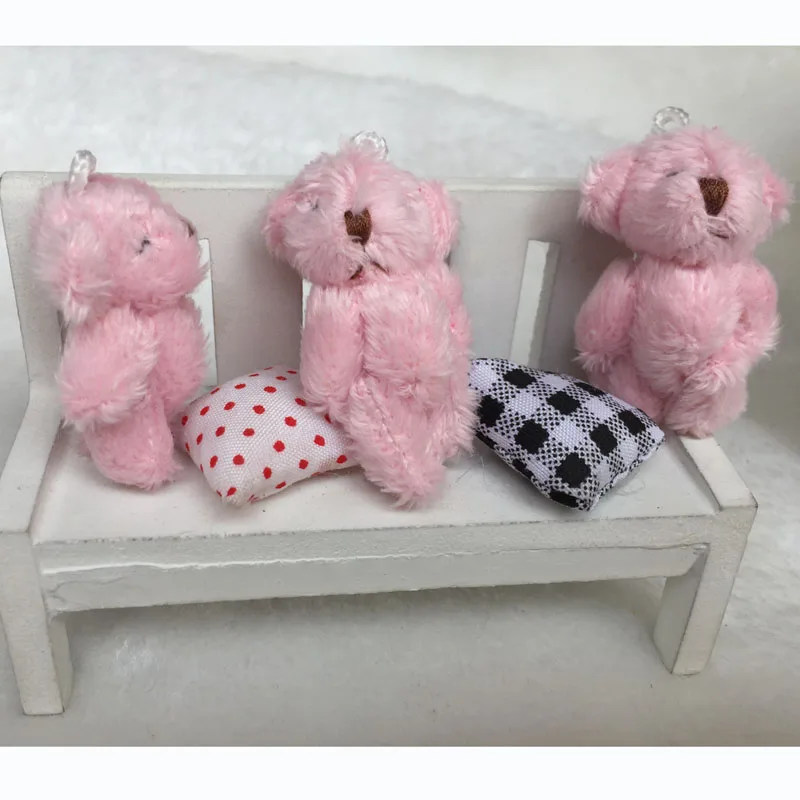 100PCS/LOT Joint Bear Plush Toy Stuffed Animal Soft Doll Teddy Bears 4.5CM Stuffed Plush Pendant Kids Toys Wedding Gifts GMR087 100PCS/LOT Joint Bear Plush Toy Stuffed Animal Soft Doll Teddy Bears 4.5CM Stuffed Plush Pendant Kids Toys Wedding Gifts GMR087