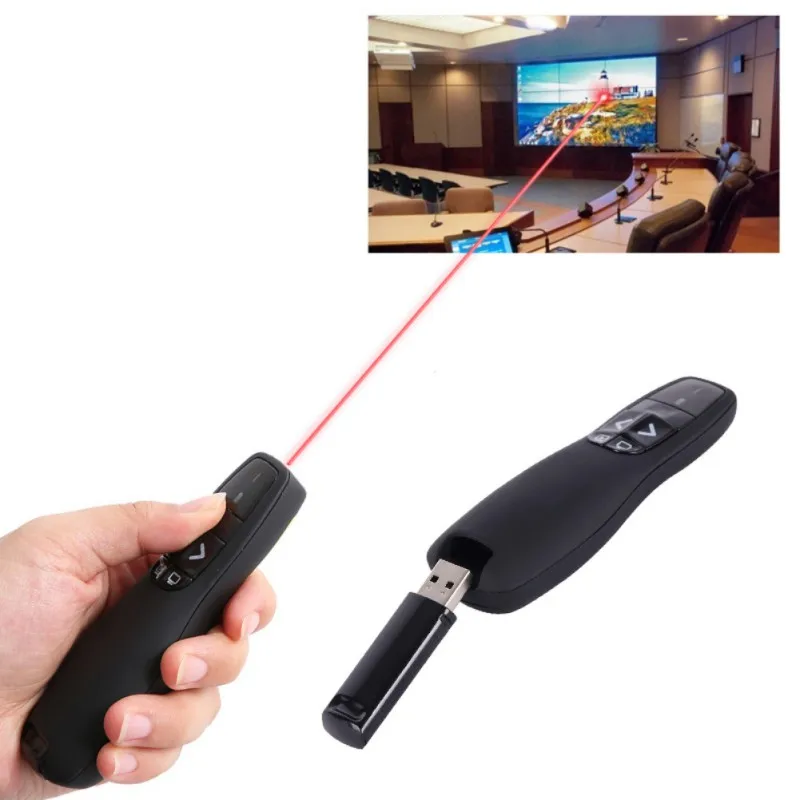 

Portable PPT Pen Remote Power Point Presentation Laser Flip RF Remote Control Wireless Usb Electronic Pointer