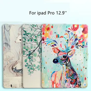 

Tablet Case For ipad Pro 12.9 2017 Color Printing stand Cover Case For Apple ipad Pro 12.9 A1584 A1652 Smart Cases