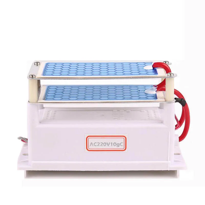 

220V/110V 10g Portable Ceramic Ozone Generator Double Integrated Long Life Ceramic Plate ozonator air Water Cleaner Air Purifier