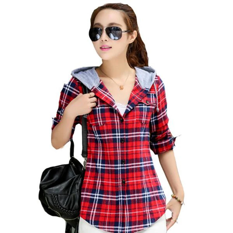 Online Buy Wholesale plaid shirt women from China plaid