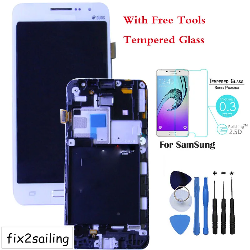 High Quality LCD Display Touch Screen Digitizer Frame Replacement For Samsung Galaxy Grand Prime SM G530