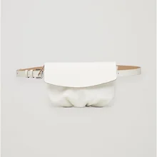 Hchenli бренд Для женщин белый талии мешок Искусственная кожа плиссированные Фанни поясная высокое качество сумки груди