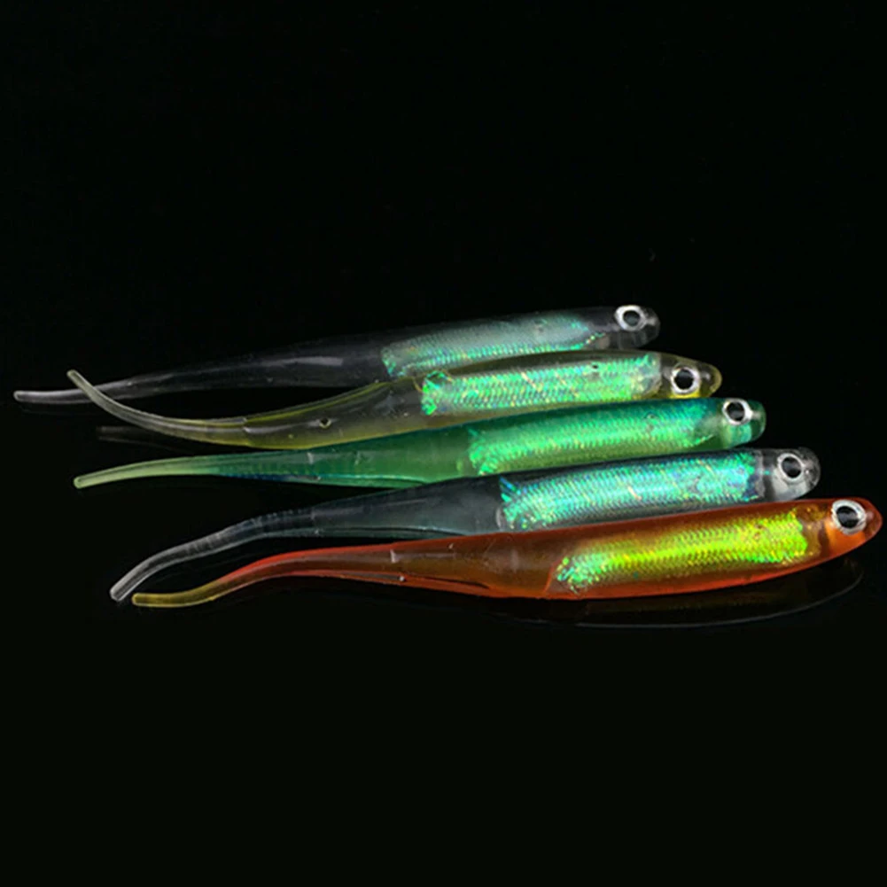 

5pcs multicolor Wobbler Jigging 5cm 0.7g Fishing Lure Soft artificial Bait Vivid 3D Rainbow Needle PVC Fish Lures Soft #0925