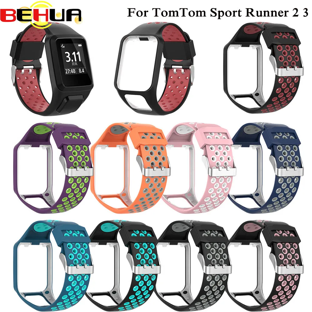 Сменный Браслет для часов Tomtom силиконовый ремешок Tom Runner 3 Adventurer Golfer 2 кардио Spark