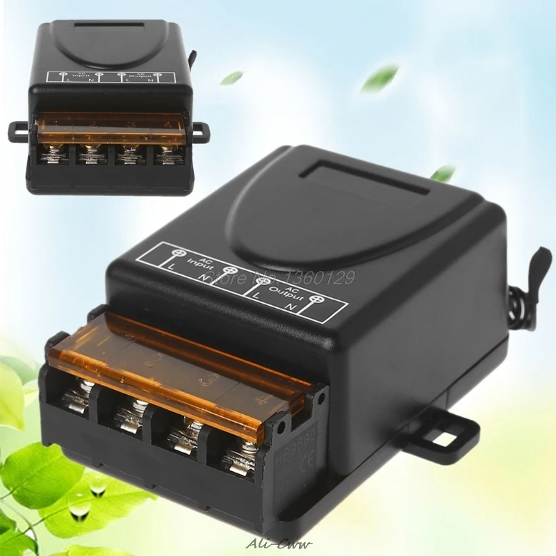 

433Mhz Universal Wireless RF Remote Control Switch AC 220V 1CH 30A Relay Receiver For Water pump