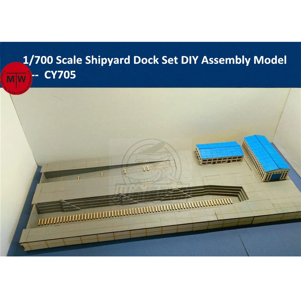 1700ScaleShipyardDockDockyardPlatformDioramaDIYWoodenAssembly