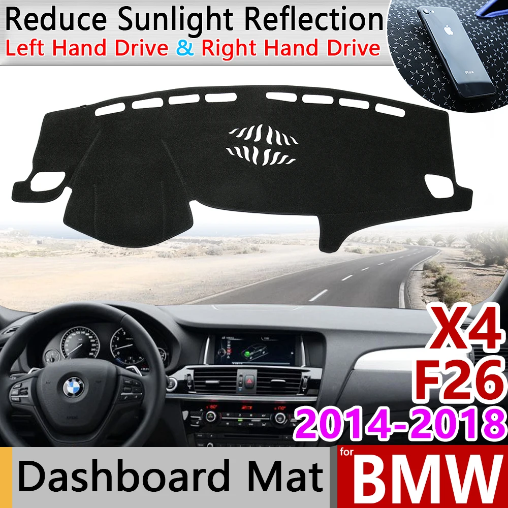 

for BMW X4 F26 2014 2015 2016 2017 2018 Anti-Slip Anti-UV Mat Dashboard Cover Pad Sun Shade Dashmat Protect Carpet Accessories