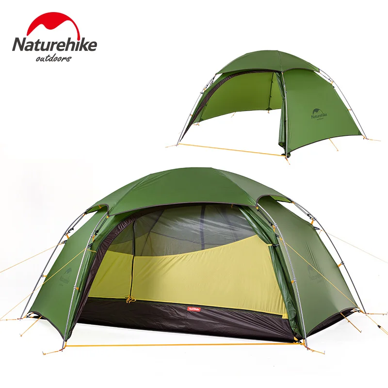 Naturehike сверхлегкий двойной слой Открытый Кемпинг палатки нейлон облако пик 2 человек путешествия пляж палатки barraca де кемпинг acampamento около 2,5 кг