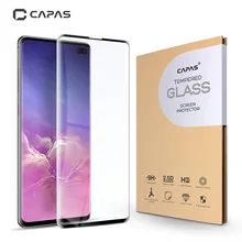 CAPAS для samsung Galaxy S10/S10 плюс Экран защитная пленка 9 H 2.5D закаленное Стекло с полным покрытием Защитная пленка анти-Защита от царапин