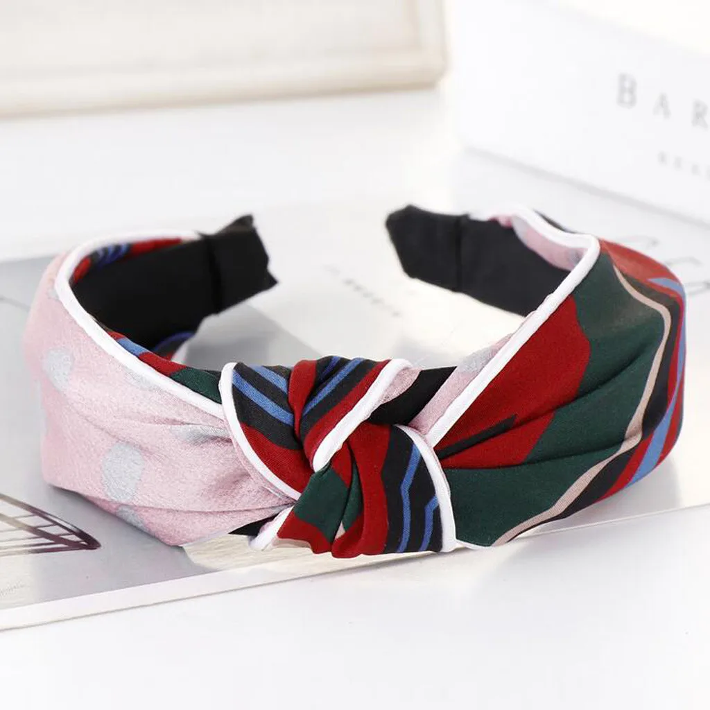 

Fashion Bow Knot Printed Hairband Women Hair Head Hoop Sweet Girls Hair Headband accesorios para el cabello Hair Accessories