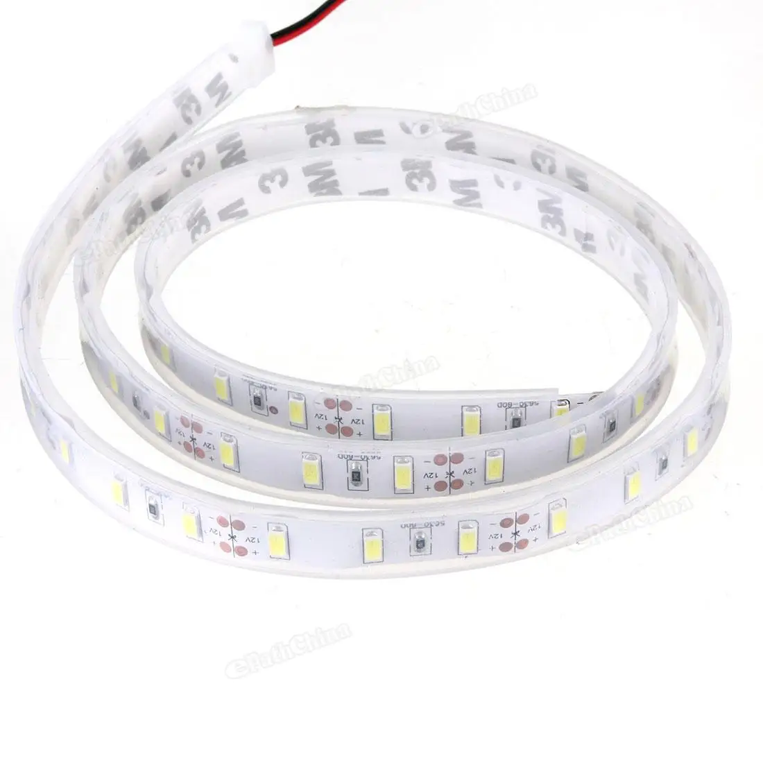 1 м водонепроницаемый 5630 SMD 60 Светодиодный светильник полоса IP65 14,4 Вт силиконовая трубка гибкая лента светильник лампа холодный белый DC12V 20-22Lm