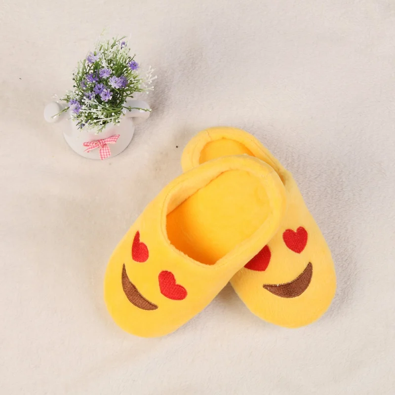 

Baby Girl Boys Winter Warm Slippers Expression Cotton Slippers Children Smiling Face Section Flip Flop тапочки детские домашние