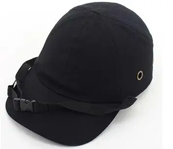 Защитная Кепка для работы, защитный шлем ABS, внутренняя оболочка, бейсбольная кепка, Стильная защитная жесткая шапка для спецодежды, защита головы, верх 6 отверстий - Цвет: 4 hole black