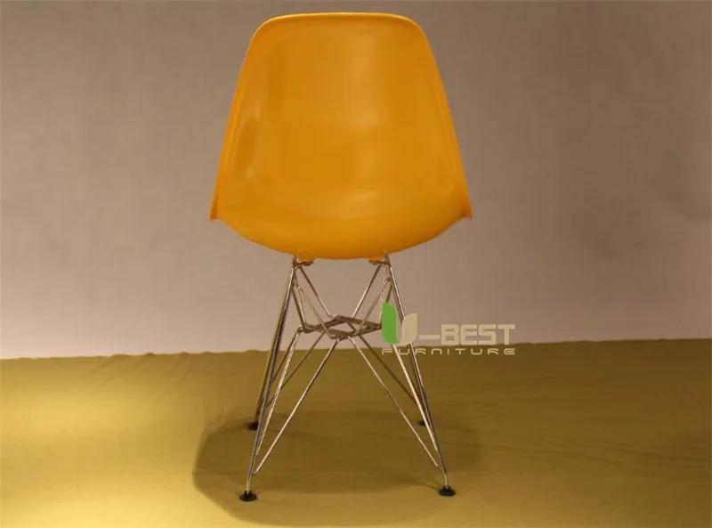Бесплатная доставка u-лучший формованный пластиковый боковой стул с металлическими ножки, обеденный стул, штабелирование гостиничный