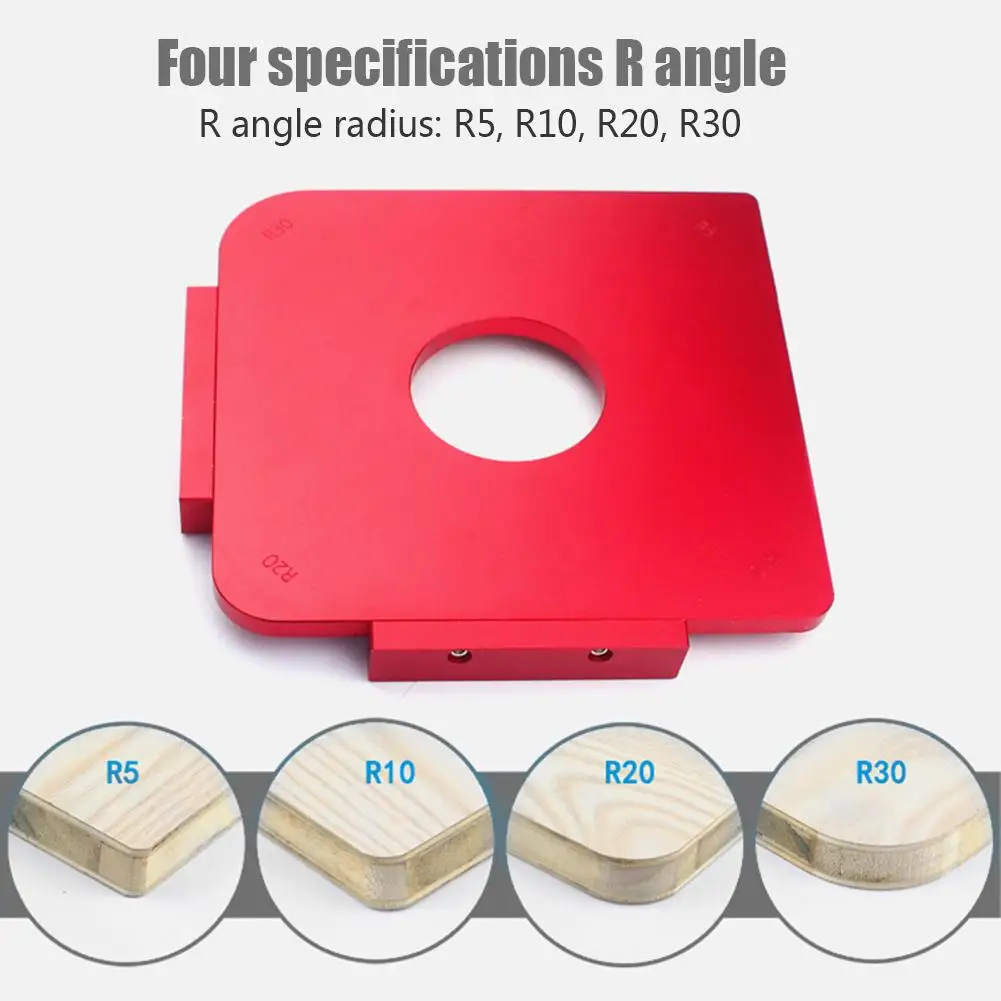 

Woodwork Panel Radius Quick-Jig Round Corner Jig Templates Router Table Bits Round Corner Template Kit For Woodworking Tools