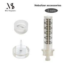 5 комплектов одноразовые иглы импортера небулайзера для Needless распыления давления микро шприц-ручка с амортизацией поглощающие подушки