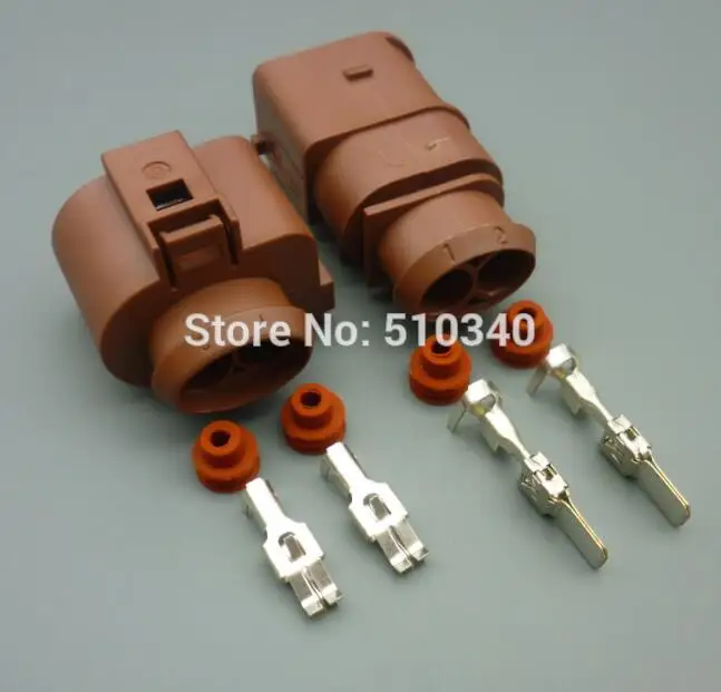 1 Set 2 Pin Female And Male for VW Sealed Automotive Waterproof Connectors Plug Socket With Pins Rubber Seals | Автомобили и