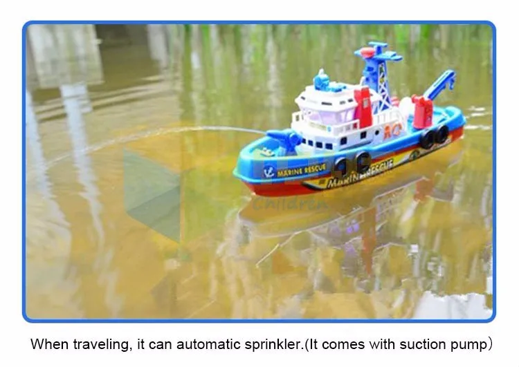 Электрическая лодка морская спасательная игрушка со звуком и светильник пожарная лодка электрическая игрушка навигация недистанционный военный корабль подарок высокая скорость