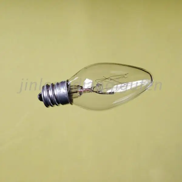 E12 маленький ночник лампа 220V7W10W заостренный вольфрамовый светильник|bulb e12|bulb