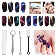 Сильный магнитный лак для ногтей 3D эффект кошачьих глаз магнит для УФ-картины УФ гель лак для ногтей лампа для гель-лака