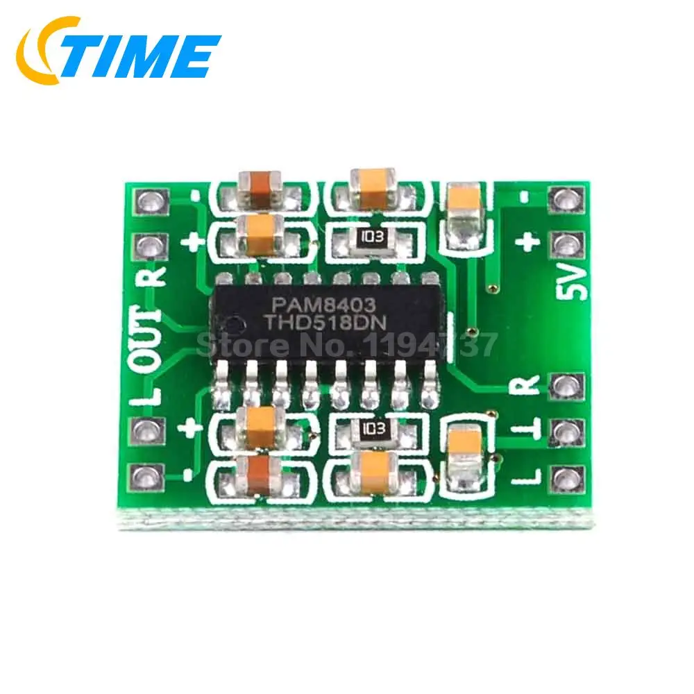 1PCS PAM8403 Audio Module DC 5V Mini Class-D Digital Amplifier Board LCD Top Sale